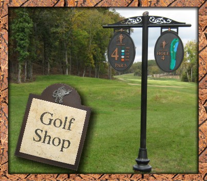 Golf course signs from pro shop to greens are available at SharpSigns!